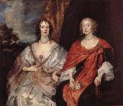 Anthony Van Dyck Anna Dalkeith,Countess of Morton,and Lady Anna Kirk china oil painting reproduction